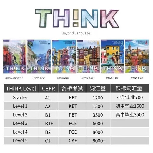 The second edition of think textbook Cambridge Middle School English Think S-5 new edition Think student book Level 1 A2 textbook + exercise book