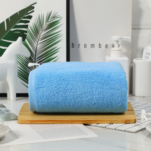 Original imported from Japan TAKUMI JIRUSHI pure cotton soft, skin-friendly and absorbent household bath towel for men and women, blue bath towel, made in Japan, imported from Japan, high quality bath towel