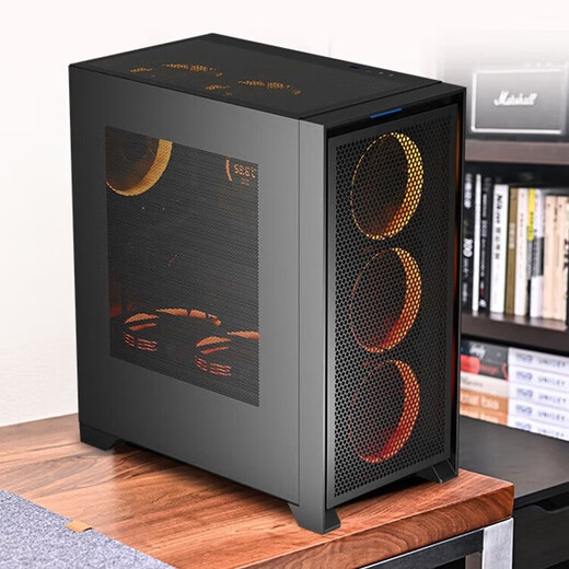 Patriot YOGO T21 large chassis desktop ATX large board MATX air-cooled 360 water-cooled e-sports gaming computer desktop main chassis T21 black (iron mesh is not side-transparent)