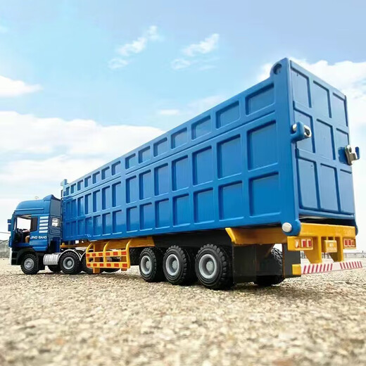 Mengbuluo heavy-duty simulation alloy large truck dump truck transport truck bulldozer + medium-sized dump truck
