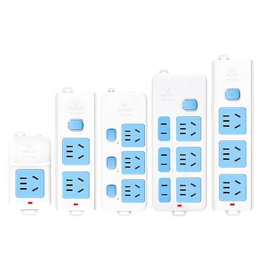 Bull socket panel multi-hole plug-in long line 5/10 meters multi-functional household dormitory drag strip electric plug-in board with line Bull 412K+1 meter total control two sockets 365 days