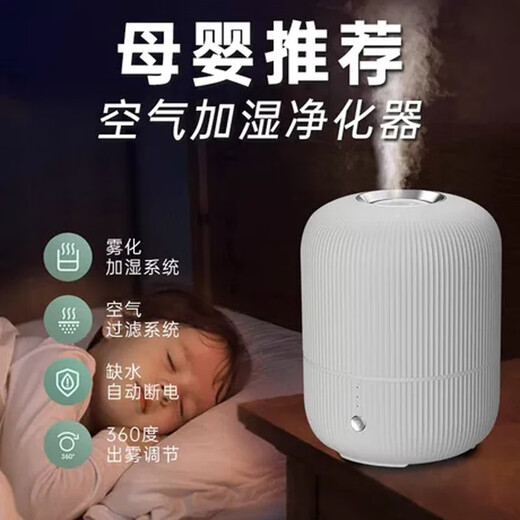 飞科（FLYCO）飞科加湿器家用室办公室桌面香薰净化大容量孕妇儿童空调香薰机 飞科FH9207加湿器白色4L