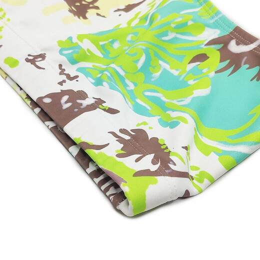 UXH Badehose Herren, kleiner Boxer, große Größe, eng anliegend, Anti-Peinlichkeit, Jugend-Badeanzug, Badehose aus heißem Frühlings-Polyestergewebe, hellgrün + Schwammpolster XXL