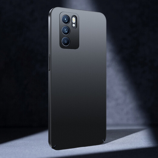 Biaz is applicable to OPPORENO6 mobile phone case/protective sleeve ultra-light heat dissipation all-inclusive and matte skin feel, hard shell, anti-dirt, anti-fingerprint, simple men and women JK52-black