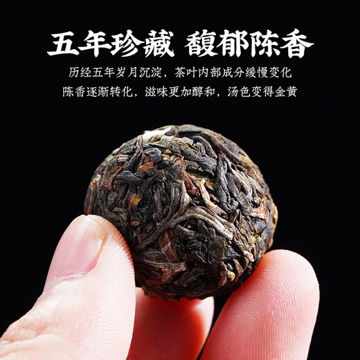 Chen Yifan Pu'er tea raw tea dragon ball Yunnan Yiwu Tea District Ancient Tree Pure Material Tea Xiaotuo Tea Gift Box 500g