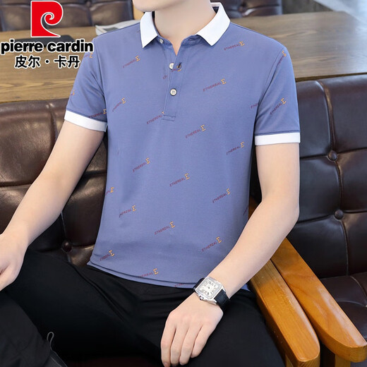 Pierre Cardin Kurzärärmelte Herren T-Shirt Polo Basishemd 2024 Neues Männer Revers Casual Kurzärmer T-Shirt Herren Top 679 White L.