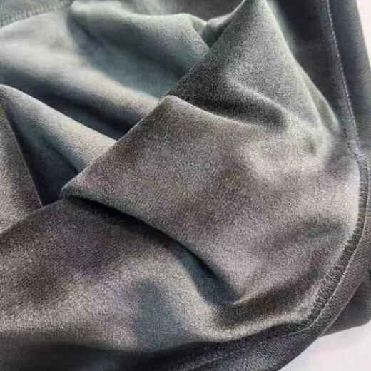 Jihua 3505 new style long-sleeved physical fitness suit for autumn and winter with velvet and reflective markings gray long-sleeved quick-drying crew-neck shirt to keep warm and thickened gray long-sleeved physical suit with velvet version 175/92-96