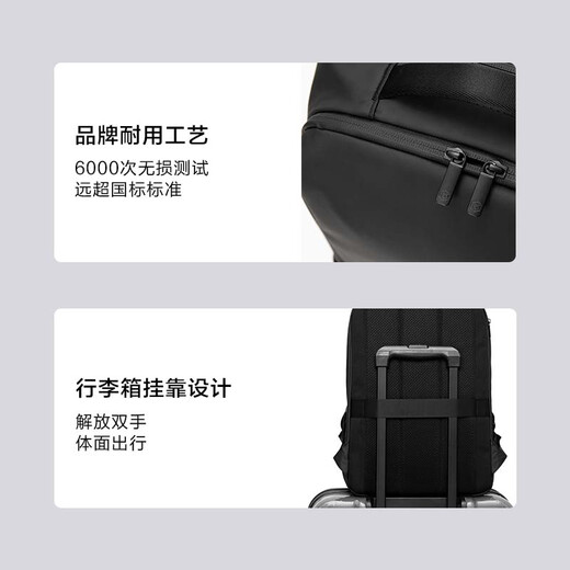 Made in Tokyo, business commuter computer bag, city exploration large-capacity backpack for men and women, laptop bag for men, gray