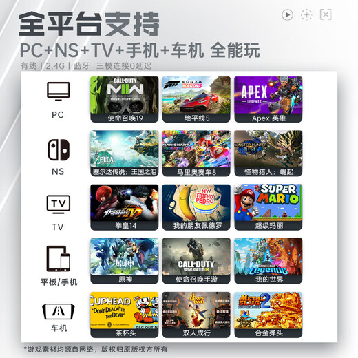 Mechanic G5pro MAX wireless Bluetooth game controller switch pro xbox controller wired computer PC mobile phone NS steam controller - including charging base - white