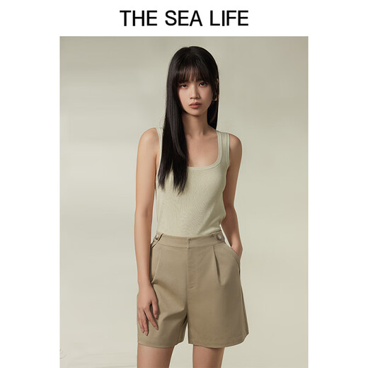 
THE SEA LIFE Ou Hai Yisheng suspender vest for women in autumn slim multi-color small suspender 15736 gray khaki M