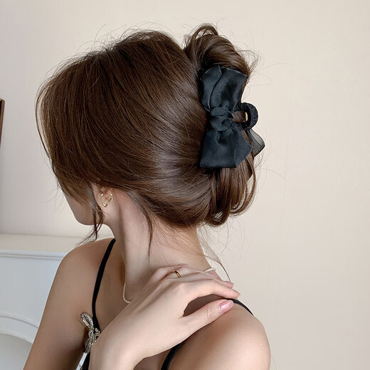 Chimera (CHIMERA) high-end bow hair clip, temperament shark clip, hair clip on the back of the head, hair accessory, hair ornament, birthday gift for girls