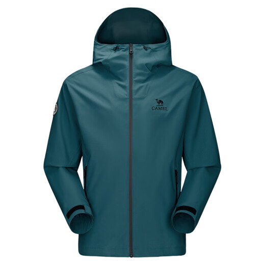 Camel (Camel) Montaña Chaqueta dura de una sola capa para hombres Deportes de tres defensas al aire libre a prueba de meteorología para primavera y otoño M34CATR723