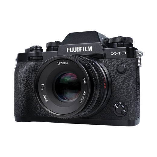 Seven Craftsmen 35mm f1.4 Portrait Micro Single Lens Manual Large Aperture Suitable for FX Mount xs20 XH2S M50 R10 E Mount ZVE10 Fuji X Mount Black