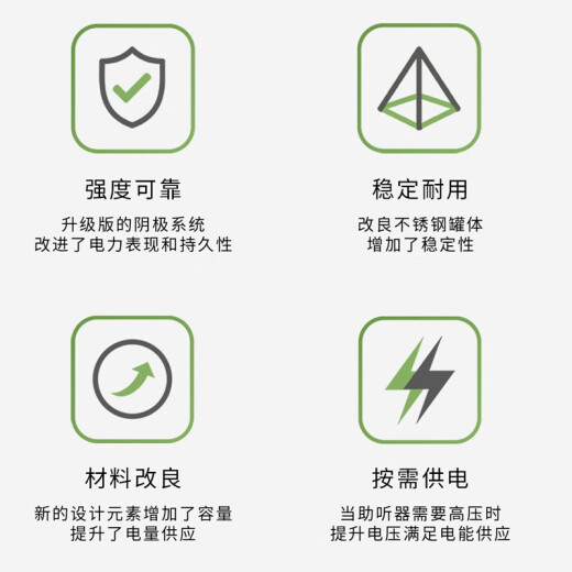 峰力（PHONAK）助听器电池引擎e312/675德国进口纽扣电子各品牌通用电池 e675号电池 六粒装/板*10（盒装）