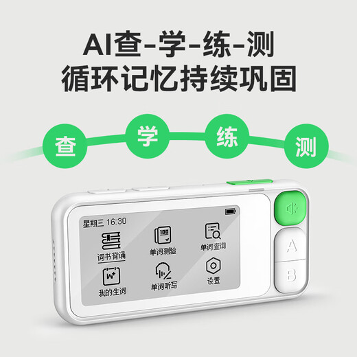 IFlytek E Listening and Listening Dictionary E100 2.66-inch ink screen Offline spelling and word search Textbook synchronization Pronunciation evaluation word machine English learning machine Electronic dictionary Standard version Dictionary E100-8GB
