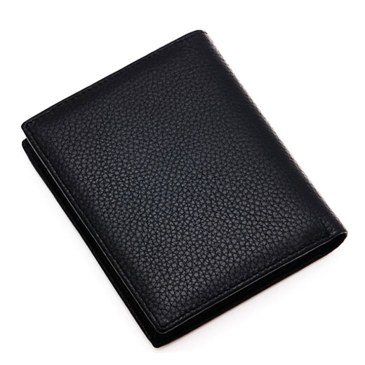 Sieben Wölfe echte Kuhläden mit kurzer Brieftasche Top-Layer Cowide Wallet Clip Multifunktional Multi-Card-Ticket-Clip-Geschenkbox Heiße Stempel Marke