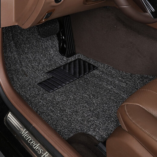 
Suitable for Peugeot 308 408 301 logo 307 5008 4008 508L 2008 car foot pad 3008 wear-resistant waterproof pure black gray snowynese main driver