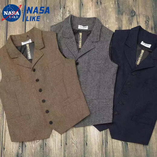 Taozilang Spring and Autumn British retro herringbone wool suit vest men casual slim men wool vest trend SN12 dark gray 2XL
