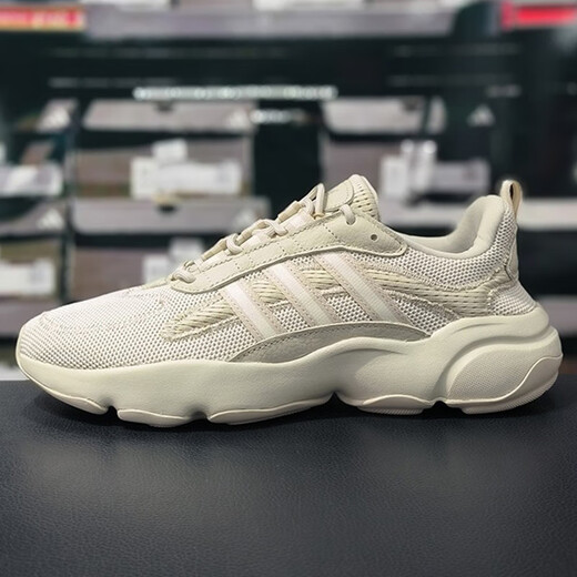 阿迪达斯 （adidas）三叶草男鞋女鞋夏季运动鞋网面透气跑步鞋复古老爹鞋休闲鞋JQ3927 JS3027/米灰 38.5