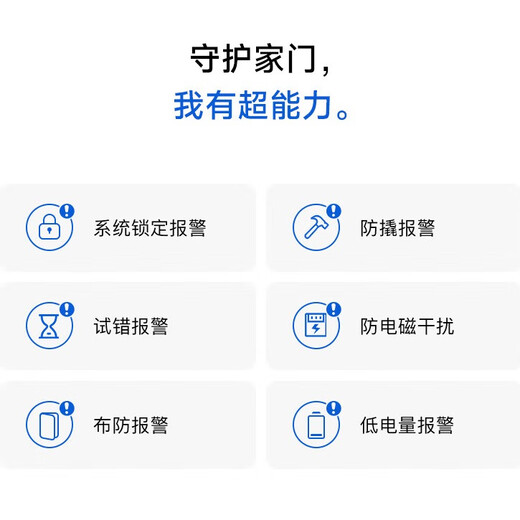 飞利浦（PHILIPS）小蓝盾全自动智能门锁入户门指纹锁家用防盗门密码锁电子门锁 702W 曜石黑