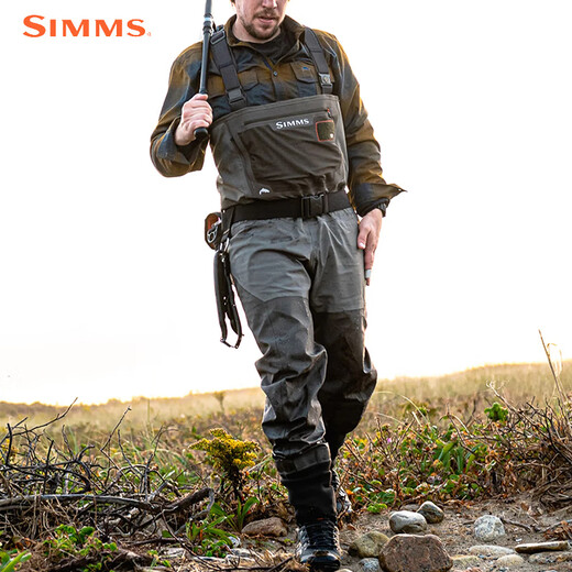 Simms23 Freestone/einteilige Wathose G3 Führungsstrom wasserdichte Ladungshosen Fischerhosen PG-13598 Graphit Gray M k k