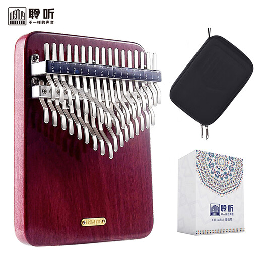 聆听拇指琴42音卡林巴琴21音初学者男女生入门板式手指琴34音听雪乐器 34音板式听雪【经典版】+配件