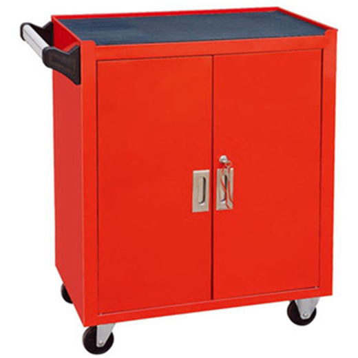 Jingxinda Auto Maintenance and Repair Workshop Repair Tool Cart Cart Mesh Double Door Side-by-side Door Tool Cart Tool Box Tool Cabinet Fully Enclosed Double Door Red