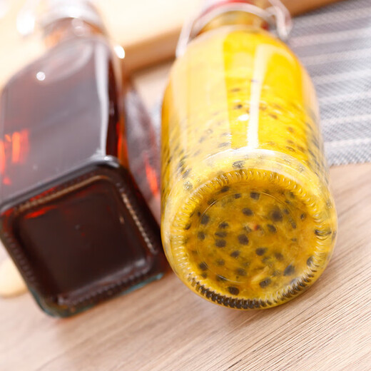 Household bubble wine glass bottle sealed home-brew bottle with lid empty bottle white wine red wine bottle snap-on fruit wine enzyme bottle glass bottle 1000ml