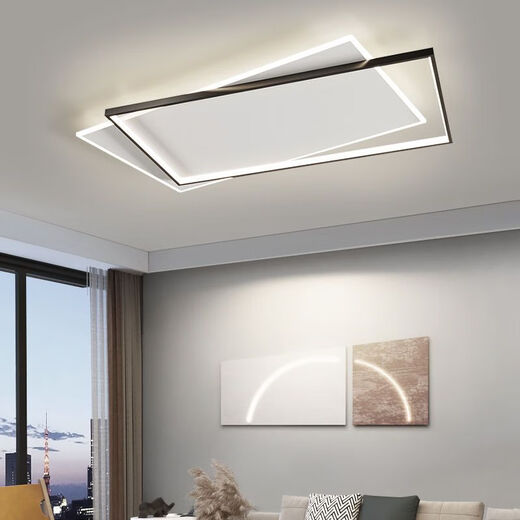 Yongzhi Foshan living room lamp home bedroom lamp new combination whole house chandelier complete package led ceiling lamp lighting 8102 three-ring chandelier three colors