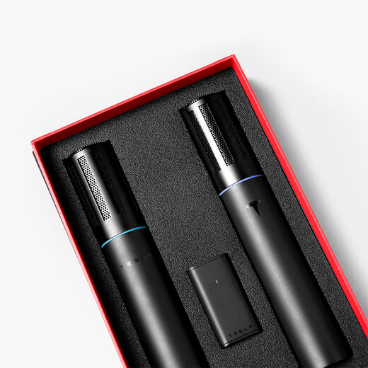 Tesla (Tesla) official TeslaMic wireless two-person car microphone outdoor karaoke entertainment ktvmodel3/y/s/x TeslaMic car microphone