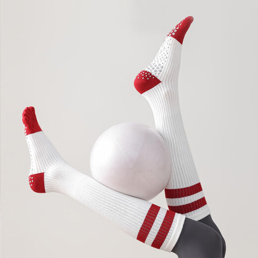 Huodiniao autumn and winter yoga socks, non-slip professional women's five-finger socks, long-tube Pilates socks, long-leg socks, dance floor socks, choose two pairs, color, contact customer service for remarks