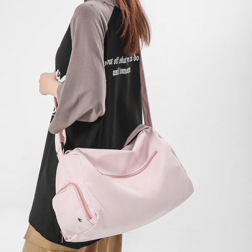 Xingxi sports yoga short-distance luggage bag large capacity handbag women's business trip swimming fitness bag crossbody backpack pink 37*20*24cm