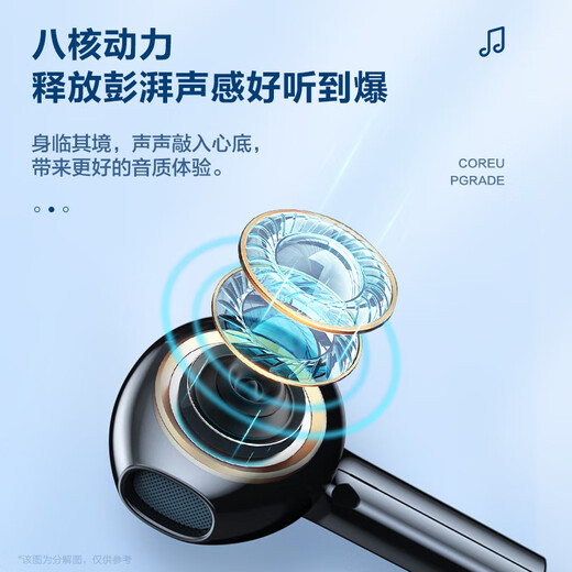 Wise Nation 3-meter extension cable computer headset wired in-ear with microphone two-in-one desktop notebook game headset e-sports live broadcast double-hole plug round head special