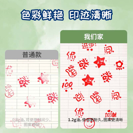 西玛（SIMAA）【开学必备】儿童印章 幼儿园玩具学生奖品老师鼓励卡通小印章礼物教学奖励印章 10个/盒 19894