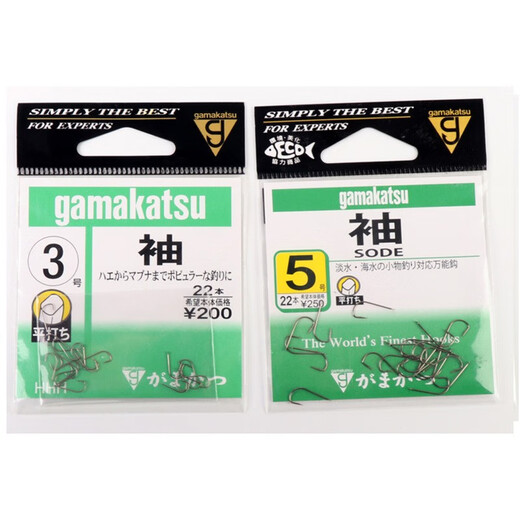 Simago Gamma Kaz Sleeve Tea 12014 Japan Original Tamsui Stream -Haken mit Widerhaken und leichten Kreuzungshaken -Tee Farbe 4# (22 Stück)