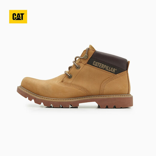 CAT卡特马丁靴中帮大黄靴男士工装鞋轻户外防滑登山鞋P110973N3BDC25 黄色 42