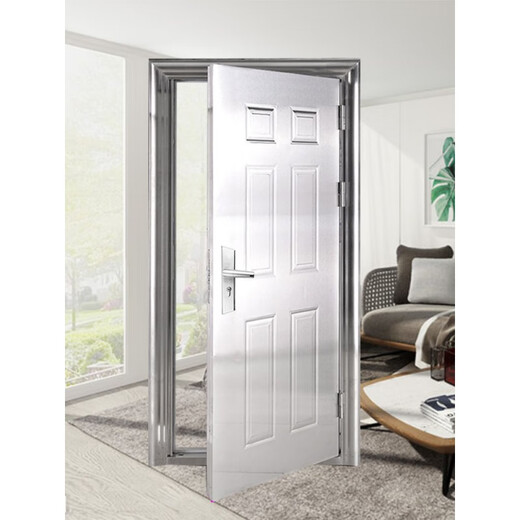 美克杰304不锈钢门加厚一整套不锈钢门单门防盗门进户门现货标准门可定 内包内右/外包外左 860*1960()