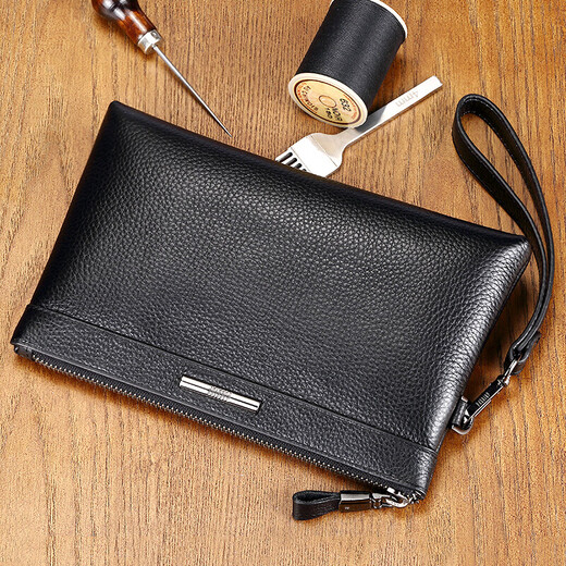 Paipao Jue Herrenhandtasche Top Schicht Cowide Weiche Handgrabung Tasche Freizeit Multifunktion Clutch Hüllkurve Geburtstagsgeschenk