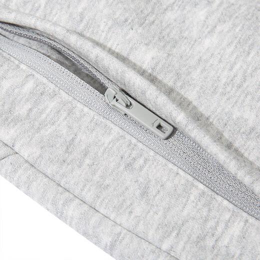 Li Ning sports trousers men's sweatpants knitted running trousers men's loose cinch leg casual sports pants flower gray coin gray (plus velvet) 2XL