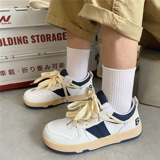 闽形2025春秋新款老爹鞋女复古德训鞋小众休闲潮网面轻便运动板鞋ZMF 9902  绿色 37