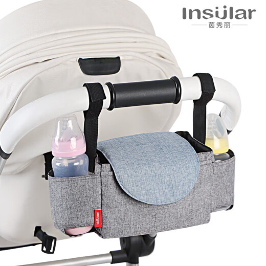 Solterista multifuncional Insular bolsa colgante de almacenamiento Botella botella de agua taza de agua para bebés bolsa colgante de mezclilla azul