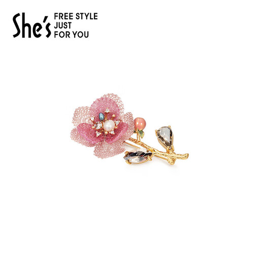 She s Akiko camellia brooch women's shirt corsage exquisite pin birthday gift for girlfriend