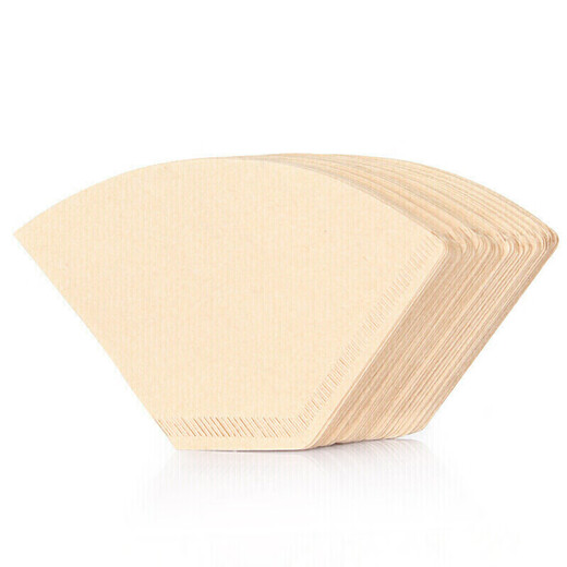 Mongdio coffee filter paper fan-shaped drip American coffee machine hand-brewed coffee filter paper 102 type 100 pieces
