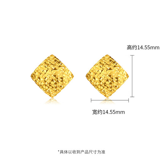 Liuguifu Jewelry Yellow 18K Gold Earrings Diamond Turn Ear Hook Earrings for Women EK0200075