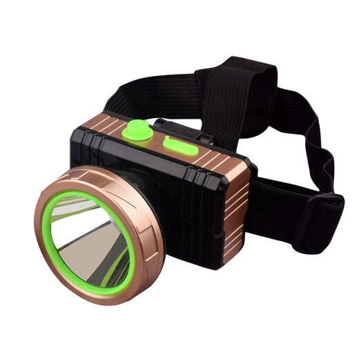 Group wear headlamp LED strong light long-range rechargeable lithium battery outdoor night riding fishing head-mounted miner's lamp upgraded white light lithium battery + two-level dimming A style