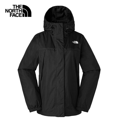 North Three-in-One Windbreaker Damen Outdoor Sports Fleece Liner Wasserdicht und warme Jacke Herbst und Winter Neu 7QW6 4H0/Cosmic Black XL/170