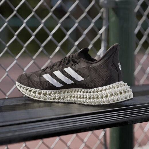 Adidas Running Shoes Herrenschuhe 2025 Herbst Neuer 4D-Druckschock-absorbierender Kleidung-resistenter atmungsaktiver Casual-Sneaker GX9249 GX9249 Schwarz-Weiß-Farbpasst 43 43