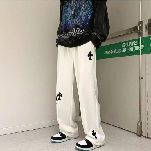 Pantalones yimuqi pou pantalones de otoño high street versátiles versátiles heterosexuales de la calle