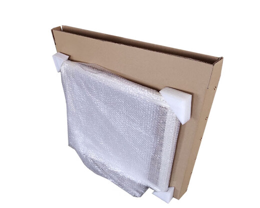 Baishengniu photo frame packaging box oil painting packaging box flat express paper box can be customized with corner protector picture frame moving carton (26 inches) 75*7*55cm carton + corner protector + bubble film 5 layers