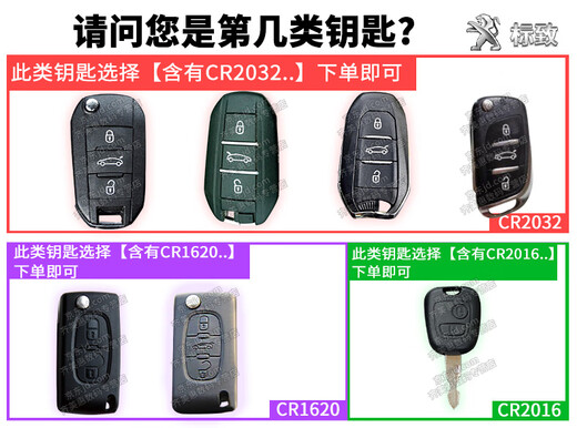 Panasonic Dongfeng Peugeot 308S 3008 5008 4008 Fernbedienungsauto -Autotaste Batterie Batterie -Knopfauto Batterie Batterie Elektronische 3V für Fernbedienung Spezial 3V Peugeot CR1620 Zwei Kapseln